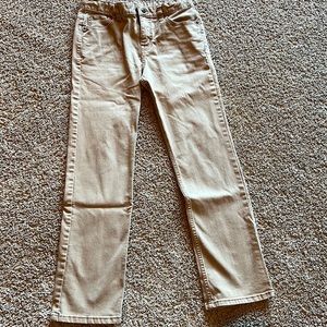 Cat&Jack Boys Jeans, Tan, Size 16 with adjustable waist, Straight Cut